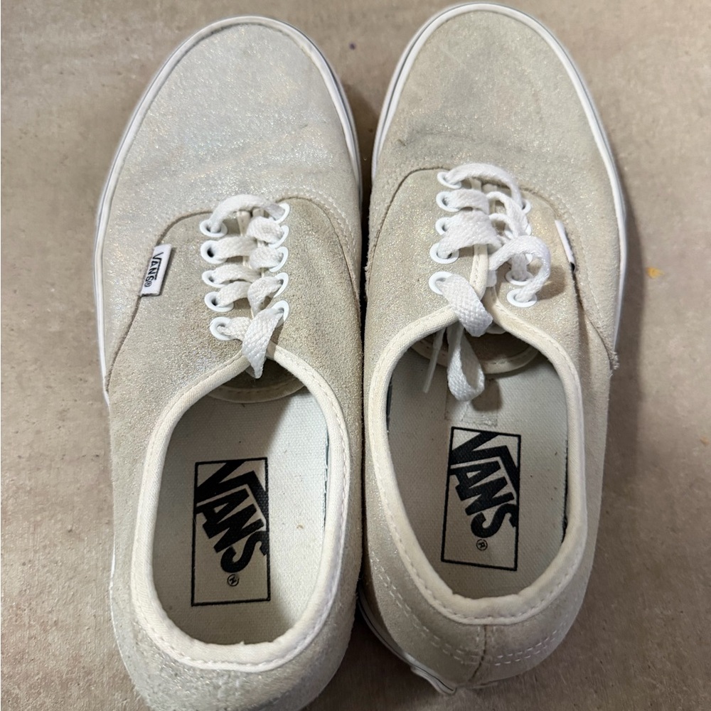 Vans Off-White Canvas Sneakers